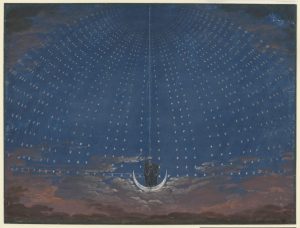 Schinkel, Die Sternenhalle der Königin der Nacht, um 1815, bpk / Kupferstichkabinett, SMB / Wolfram Büttner